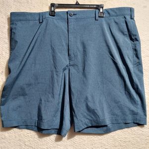 PGA Tour GOLF SHORTS Mens Size 44 Blue Button Zip Lightweight